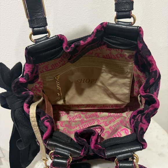 Vintage Y2K Juicy Couture Daydreamer Bag Leopard Purple Print Rare! - Picture 7 of 15